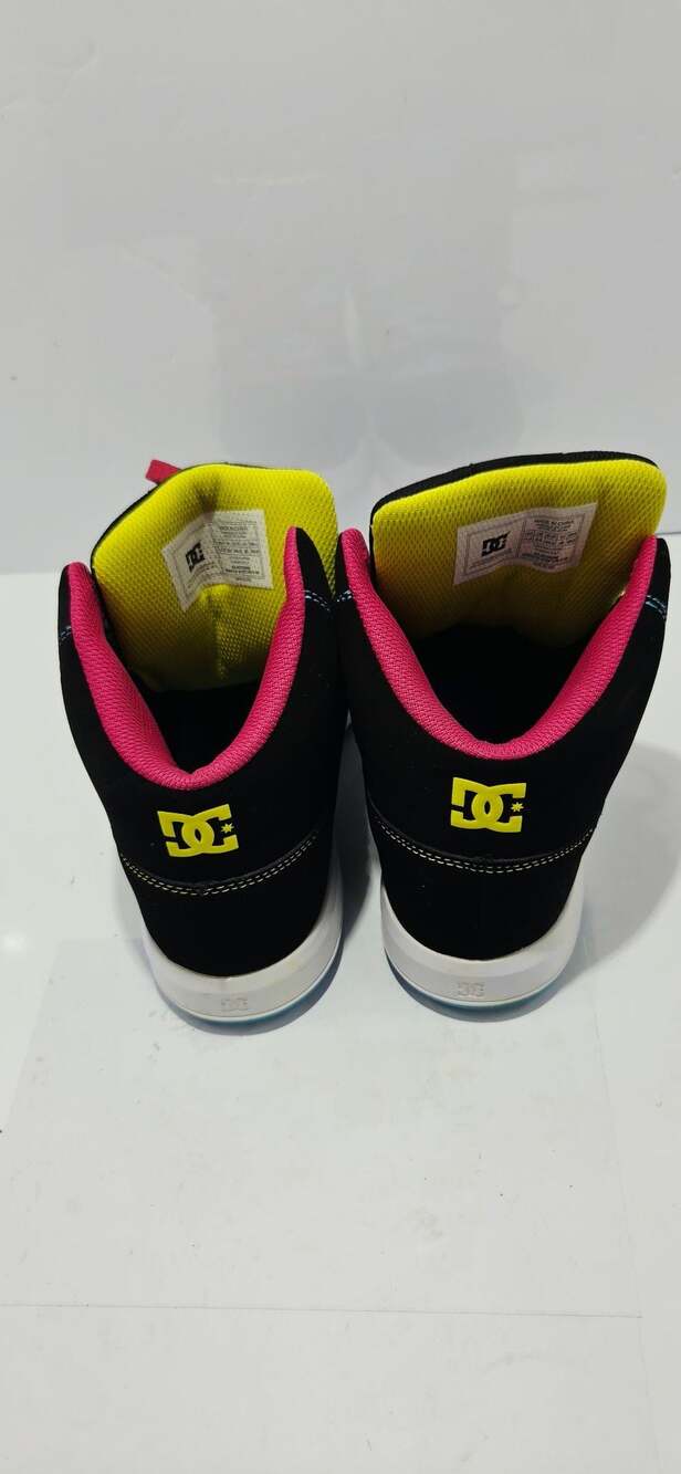 Women's DC Shoes Cure Hi Top Multi Color Skate Shoes Size 11 - Picture 6 of 7